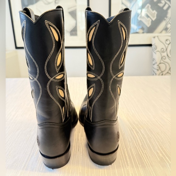 Ranch Road Sagebrush Black Cowboy Boots - Picture 7 of 12